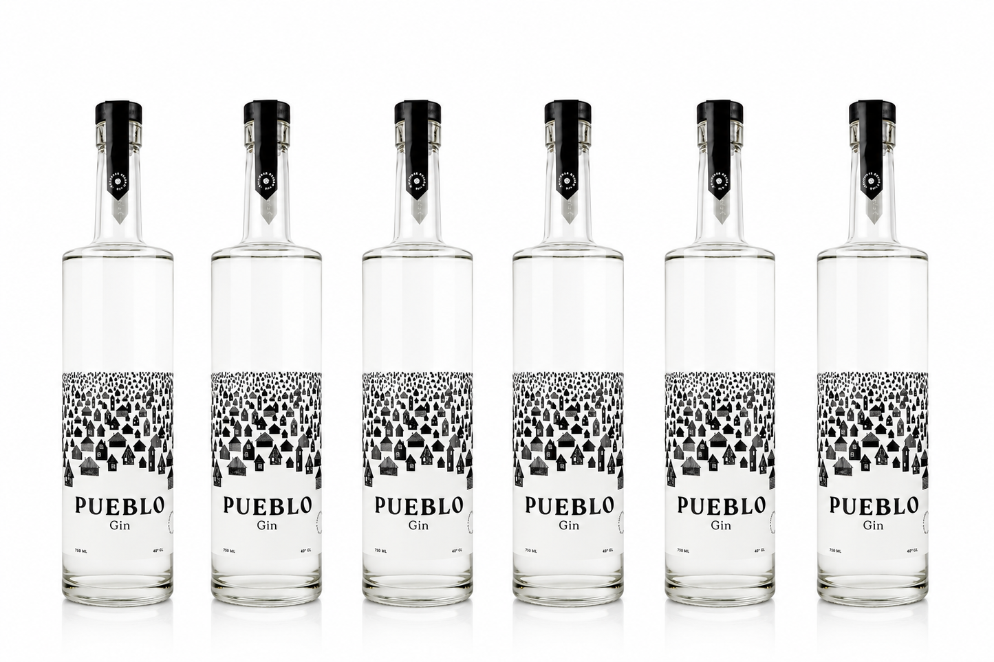 Gin Pueblo Contemporary Gin — Caja 6 × 750ml